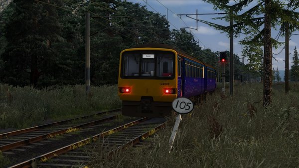 Vieille ligne et brousailles