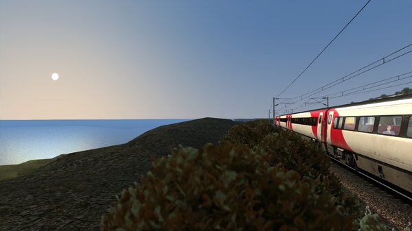 Lever de soleil écossais sur ce train pour Londres King Cross