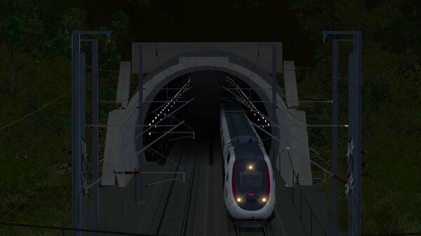 Sortie du TGV 6805 du Tunnel de Meyssiez