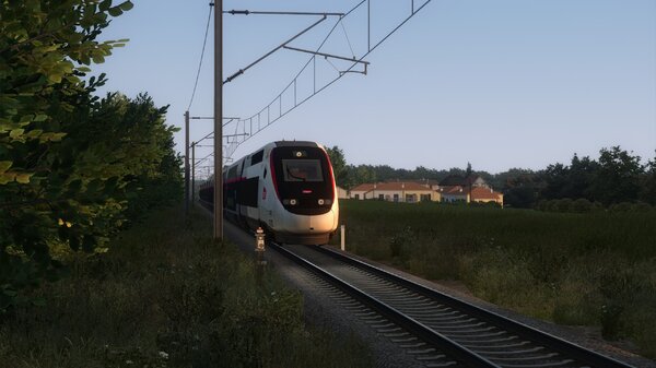 TGV Inoui 8391 filant vers Saint Maixent
